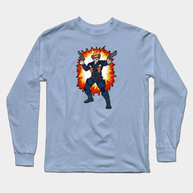 Wild Bill - Cartoon Colors Long Sleeve T-Shirt by BigOrangeShirtShop